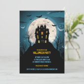 Halloween Party Invitation Card Kaart (Staand voorkant)