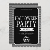 Halloween Party Invitation Card Kaart (Voorkant / Achterkant)