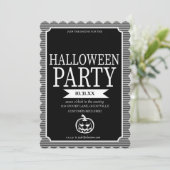 Halloween Party Invitation Card Kaart (Staand voorkant)