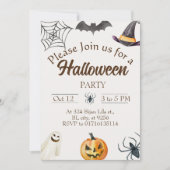 Halloween Party Invitation Card Save The Date (Voorkant)