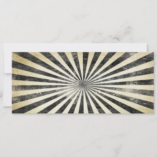 Halloween Party Invitation Circus Ticket Kaart (Achterkant)