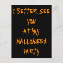 Halloween Party Invitation Cryptic Black Sinaasapp