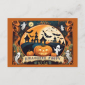 Halloween Party Invitation Enclosure Kaart (Voorkant)