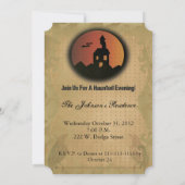 Halloween Party Invitation, , Ephemera Kaart (Achterkant)