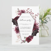 Halloween Party Invitation Flyer Kaart (Staand voorkant)