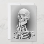 Halloween Party Invitation Hand Skeleton Halloween Kaart (Achterkant)