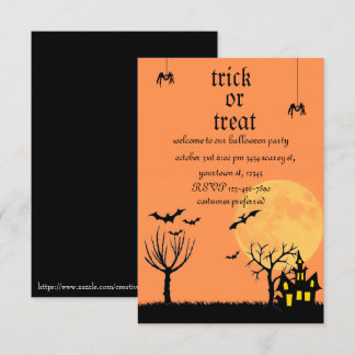 Halloween party Invitation Kaart