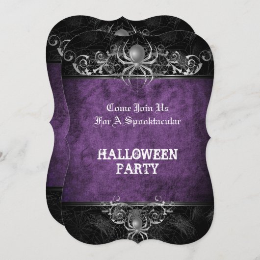 Halloween party Invitation Kaart (Voorkant / Achterkant)