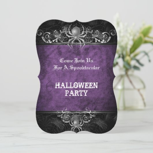 Halloween party Invitation Kaart (Staand voorkant)