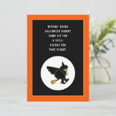 Halloween Party Invitation Kaart (Staand voorkant)