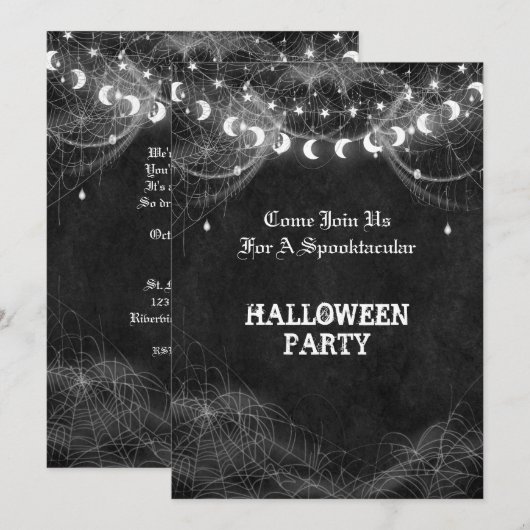 Halloween party Invitation Kaart (Voorkant / Achterkant)