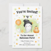 Halloween Party Invitation Little Boo Kaart (Voorkant)