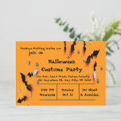  Halloween Party Invitation modern schattig design Kaart (Staand voorkant)