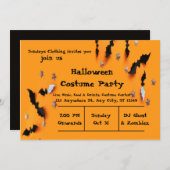Halloween Party Invitation modern schattig design Kaart (Voorkant / Achterkant)