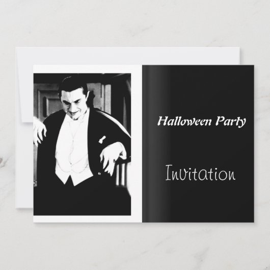 Halloween Party Invitation  Movie Night Kaart (Voorkant)