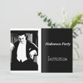 Halloween Party Invitation  Movie Night Kaart (Staand voorkant)