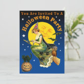  Halloween Party Invitation Sjabloon Kaart (Staand voorkant)