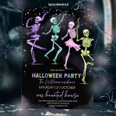 Halloween Party Invitation Skeletons Uitnodigen Kaart