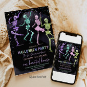 Halloween Party Invitation Skeletons Uitnodigen Kaart