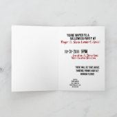 Halloween Party Invitation, Spiderweb Background (Binnen)