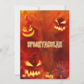 Halloween Party invitation Spooktacular design Kaart (Achterkant)