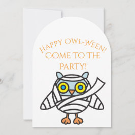 Halloween Party Invitation Uil Mummy Kaart