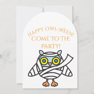Halloween Party Invitation Uil Mummy Kaart