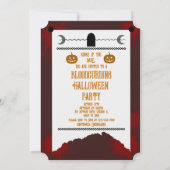 Halloween Party Invitation Vampire Queen Theme  Save The Date (Achterkant)