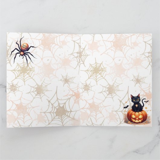 Halloween Party Invitation Wenskaart Kaart (Binnen)
