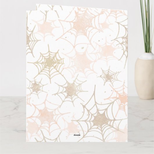 Halloween Party Invitation Wenskaart Kaart (Achterkant)