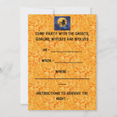 Halloween party invitation - witches  (Achterkant)