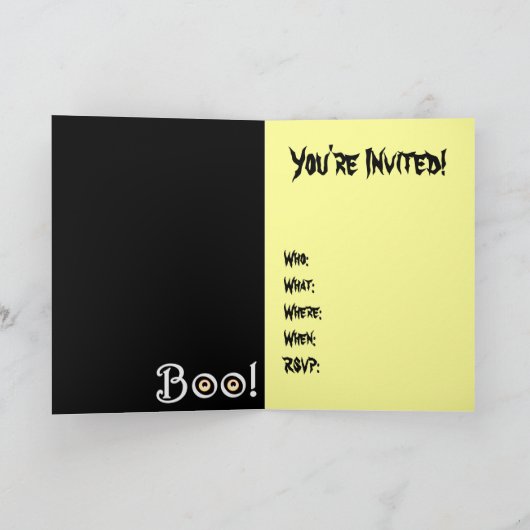 Halloween Party Invitations Aangepaste Halloween K (Binnen)