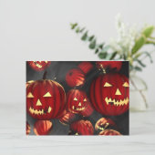 Halloween Party Invitations Jack o lantern Kaart (Staand voorkant)