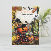 HALLOWEEN PARTY INVITATIONS KAART (Staand voorkant)