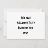 Halloween Party Invitations Witch Kaart (Achterkant)