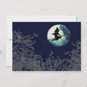 Halloween Party Invitations Witch Kaart (Voorkant)