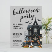 Halloween Party jaarlijkse kostuum spookhuis Kaart (Staand voorkant)