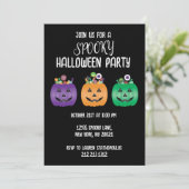 Halloween Party Jack O lantaarn Snoep emmer Kaart (Staand voorkant)