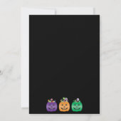 Halloween Party Jack O lantaarn Snoep emmer Kaart (Achterkant)