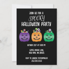 Halloween Party Jack O lantaarn Snoep emmer Kaart