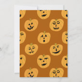 HALLOWEEN PARTY Jack-o-lantaarns Schattige Custom Kaart (Achterkant)