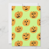HALLOWEEN PARTY Jack-o-lantaarns Schattige Custom Kaart (Achterkant)