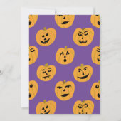 HALLOWEEN PARTY Jack-o-lantaarns Schattige Custom Kaart (Achterkant)