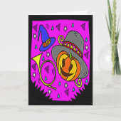 Halloween Party, Jack o' Lantern en Bugle Kaart (Voorkant)