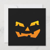 Halloween Party Jack O Lantern Pumpkin Invitations Kaart (Achterkant)