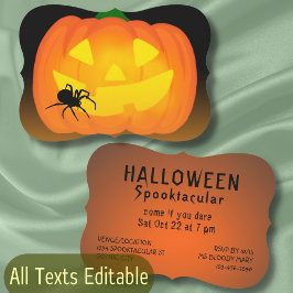 Halloween Party jack of lantern spooktacular Kaart