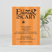 Halloween Party Kaart (Staand voorkant)