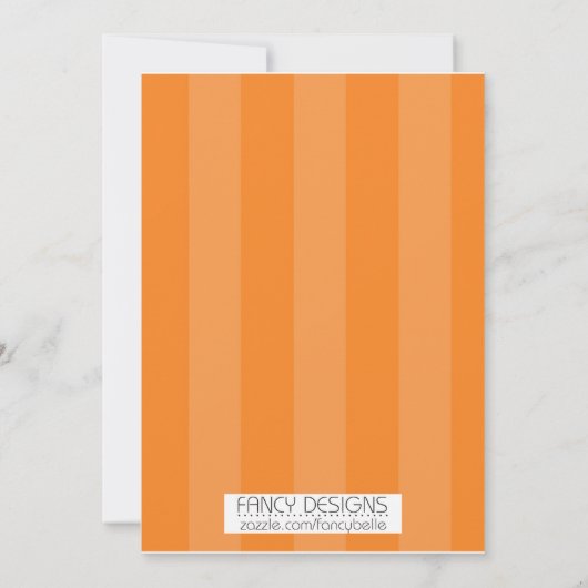 Halloween Party Kaart (Achterkant)