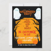 Halloween Party Kaart (Voorkant)