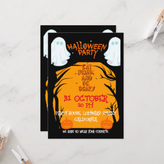 Halloween Party Kaart